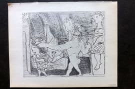 Picasso Vollard Suite 1956 Print. Blind Minotaur Led by Girld with Dove 96