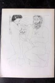 Picasso Vollard Suite 1956 Print. Sculptor and Model by a Window 68