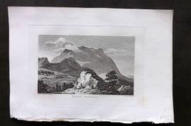 Polehampton 1823 Antique Print. Mount Parnassus, Greece