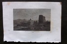 Polehampton 1823 Antique Print. Temple of Apollinopolis Magna. Edfu Egypt