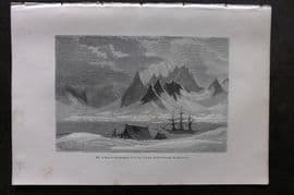 Pouchet 1874 Print. Bay in Spitzbergen, Voyage of the Corvette La Recherche