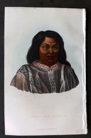 Prichard 1848 Hand Col Print. An American, a Native of Chile 42