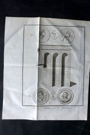 Psalmanazar & Sale C1770 Antique Print. Aquaduct at Carthage, Tunisia