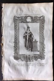 Raymond 1787 Folio Portrait Print. Charles I