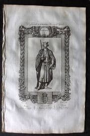 Raymond 1787 Folio Portrait Print. Edward I