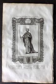 Raymond 1787 Folio Portrait Print. Edward II