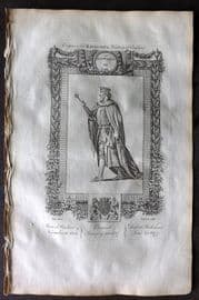 Raymond 1787 Folio Portrait Print. Edward III