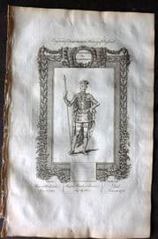 Raymond 1787 Folio Portrait Print. Edward the Black Prince