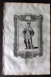 Raymond 1787 Folio Portrait Print. Edward VI