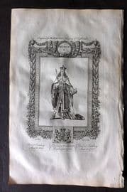 Raymond 1787 Folio Portrait Print. George I