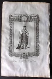 Raymond 1787 Folio Portrait Print. George II