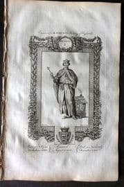 Raymond 1787 Folio Portrait Print. Henry I