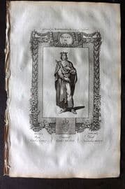 Raymond 1787 Folio Portrait Print. Henry III