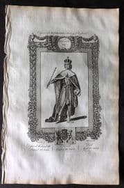 Raymond 1787 Folio Portrait Print. Henry VII