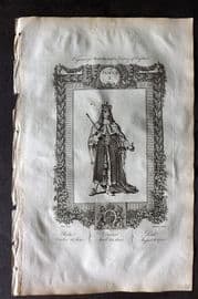 Raymond 1787 Folio Portrait Print. James II