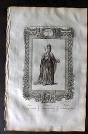 Raymond 1787 Folio Portrait Print. Mary I