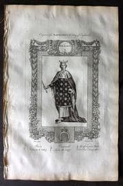 Raymond 1787 Folio Portrait Print. Richard II