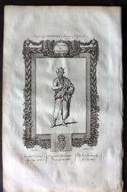 Raymond 1787 Folio Portrait Print. William the Conqueror