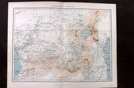 Reclus C1880 Antique Map. Equatorial Africa