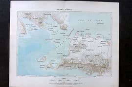 Reclus C1880 Antique Map. Sunda Strait. Indonesia East Indies