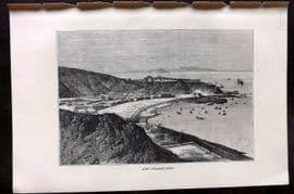 Reclus C1880 Antique Print. Aden. Steamer Point