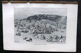 Reclus C1880 Antique Print. Boghari Village and Market, Algeria