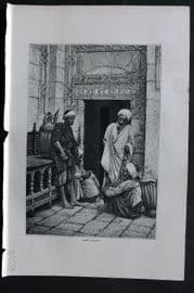 Reclus C1880 Antique Print. Cairo Arabs, Egypt