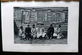 Reclus C1880 Antique Print. Cheremissians of the Government of Simbirsk Russia