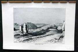 Reclus C1880 Antique Print. General View of Fez, Morocco