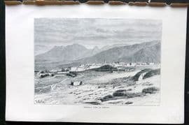 Reclus C1880 Antique Print. General View of Tetuan, Morocco