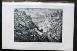 Reclus C1880 Antique Print. Gorges of Pancorbo, Spain