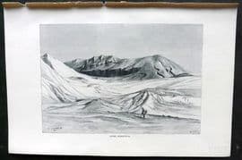 Reclus C1880 Antique Print. Jebel Khanfusa, Libya