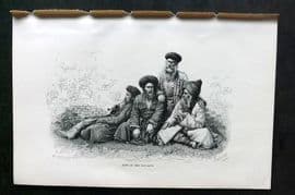 Reclus C1880 Antique Print. Jews of the Caucasus, Judaica