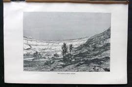 Reclus C1880 Antique Print. Kasr-El-Jebel Cirque, Libya