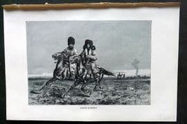 Reclus C1880 Antique Print. Khirghiz Horsemen