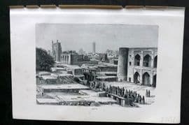 Reclus C1880 Antique Print. Khiva, Uzbekistan