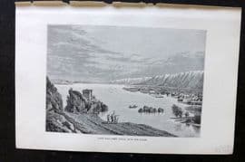 Reclus C1880 Antique Print. Lake Tali, Yunnan, China