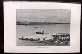 Reclus C1880 Antique Print. Logon-Birni. Cameroon Africa