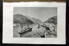 Reclus C1880 Antique Print. Los Passatges, Basco, Spain