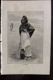 Reclus C1880 Antique Print. Nupe Woman. Nigeria