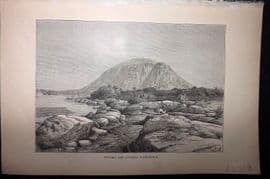 Reclus C1880 Antique Print. Rovuma and Lujenda Confluence