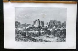 Reclus C1880 Antique Print. The Gimp at Gondar, Ethiopia