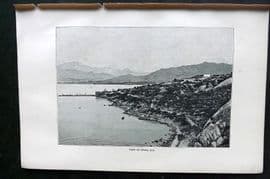Reclus C1880 Antique Print. View of Stora Bay, Algeria