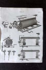 Rees 1820 Antique Music Print. Organ 04