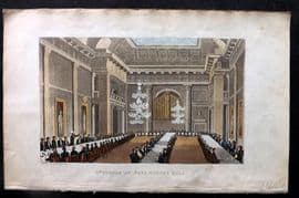 Rowlandson Doctor Syntax 1855 HCol Print. At Freemason's Hall