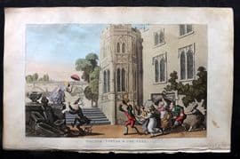 Rowlandson Doctor Syntax 1855 HCol Print. Dr Syntax & The Bees