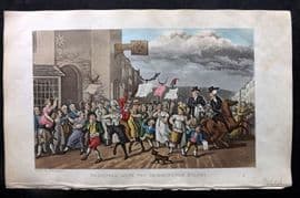 Rowlandson Doctor Syntax 1855 HCol Print. With the Skimmington Riders