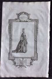 Russell 1779 Folio Portrait Print. Charlotte
