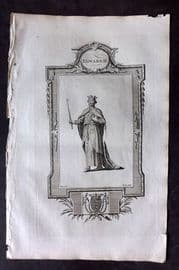 Russell 1779 Folio Portrait Print. Edward II