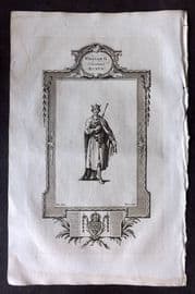 Russell 1779 Folio Portrait Print. William II, surname Rufus